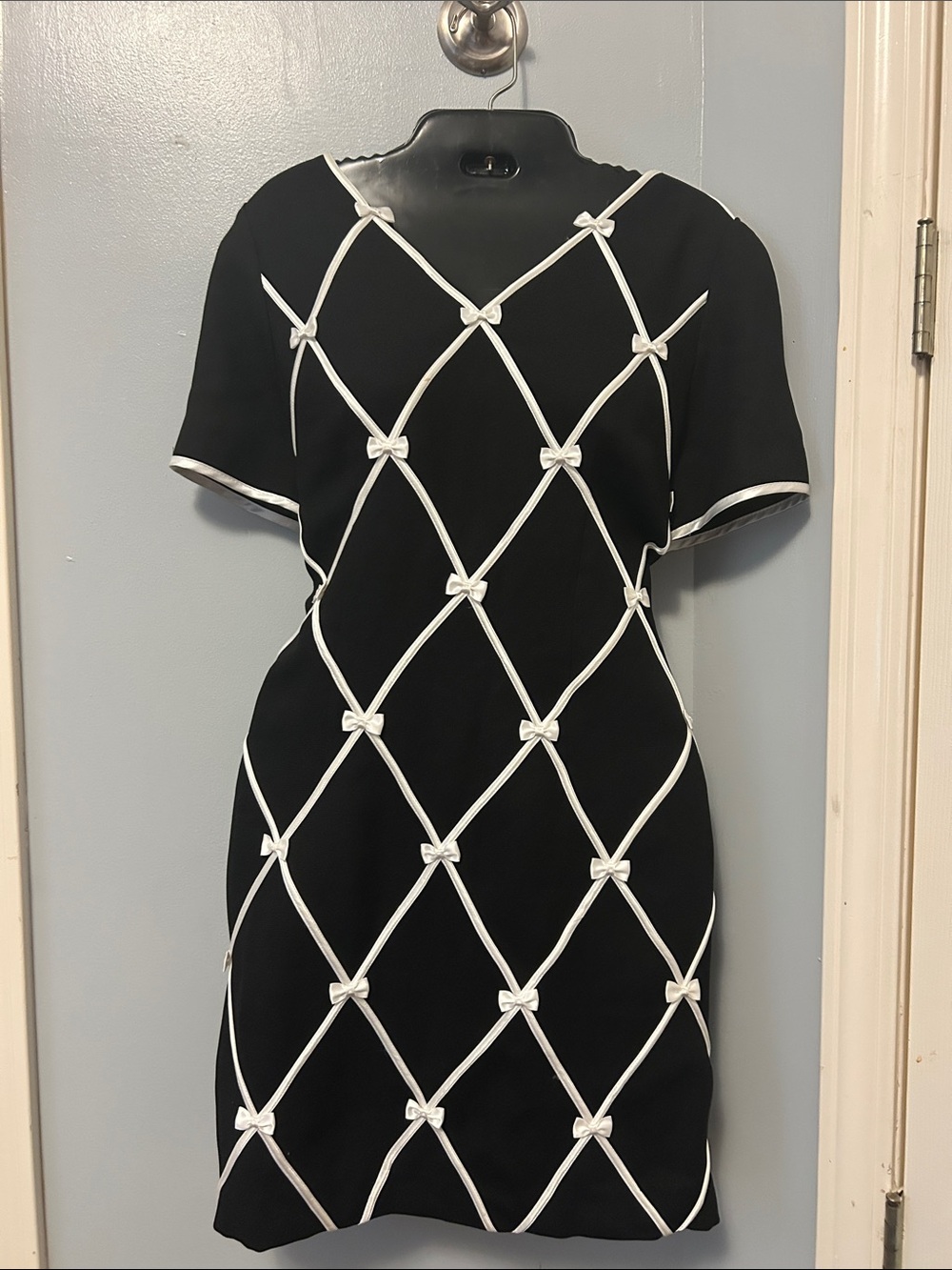 Adorable Vintage 1980s Misty Lane Midi Dress With Bow Detail- Union Made